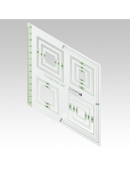 Plantilla de patchwork Diamond 60° Clover