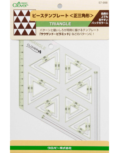 Plantilla de patchwork triángulos Clover