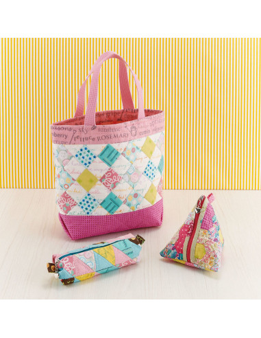 Plantilla de patchwork cuadrados Clover