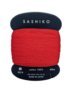 Hilo sashiko Daruma 40 m