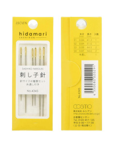 Paquete de 6 agujas sashiko hidamari Cosmo Lecien