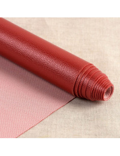 Cupón similar Karla Star 140 cm x 50 cm - Rojo oscuro metalizado