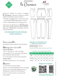 Patrón de jogging y short para hombre El Corredor - Los BG 2
