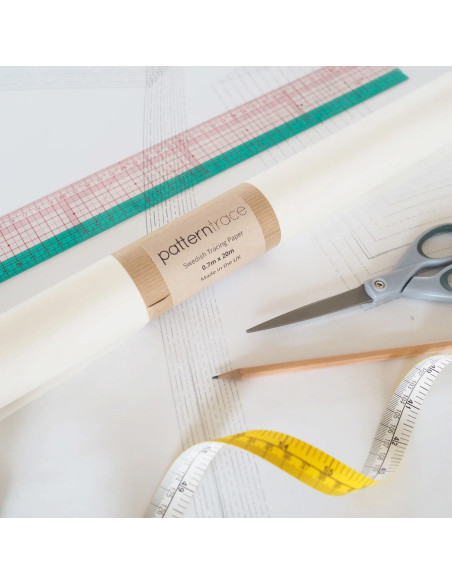 Rollo de papel de calco sueco para patrones de costura - 0,70 cm x 20 metros