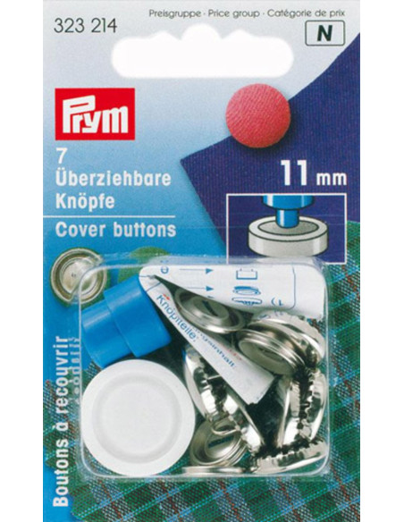 Caja de 7 botones para cubrir con herramienta de 11 mm