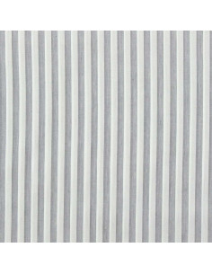Tejido popelina de algodón - Rayas anchas - Gris 2
