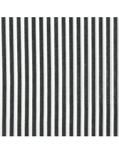 Tejido popelina de algodón - Rayas anchas - Gris oscuro 2