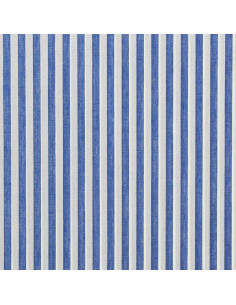 Tejido popelina de algodón - Rayas anchas - Azul 2