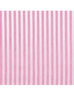 Tejido popelina de algodón - Rayas anchas - Rosa 2