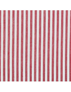 Tejido popelina de algodón - Rayas anchas - Rojo 2