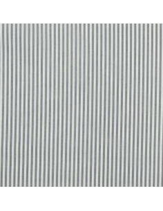 Tejido popelina de algodón - Rayas finas - Gris 2