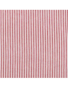 Tejido popelina de algodón - Rayas finas - Rojo 2
