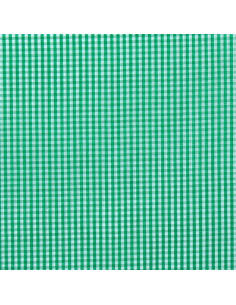Tejido popelina de algodón - Vichy cuadros pequeños - Verde 2