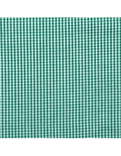 Tejido popelina de algodón - Vichy cuadros pequeños - Verde oscuro 2