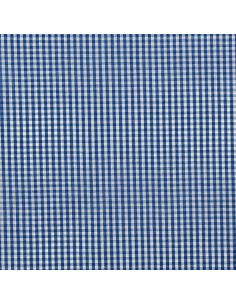 Tejido popelina de algodón - Vichy cuadros pequeños - Azul 2
