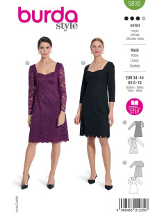Patrón de vestido - Burda 5835