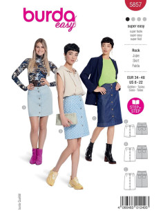 Patrón de falda - Burda 5857
