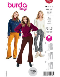 Patrón de pantalón - Burda 5874