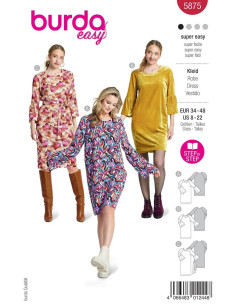 Patrón de vestido - Burda 5875