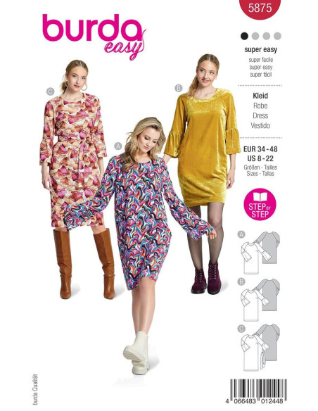 Patrón de vestido - Burda 5875