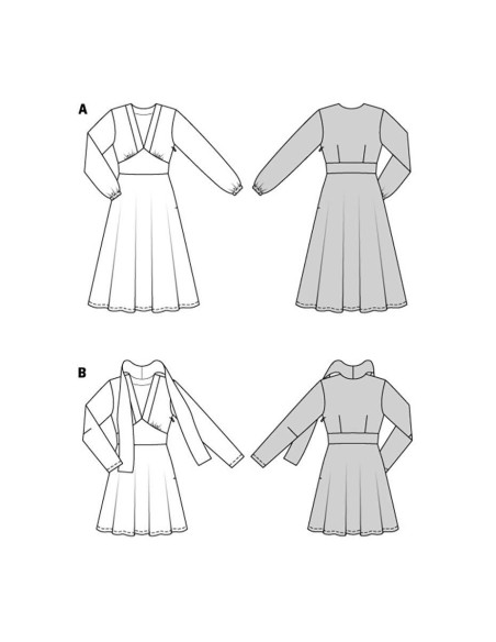 Patrón de vestido - Burda 5885