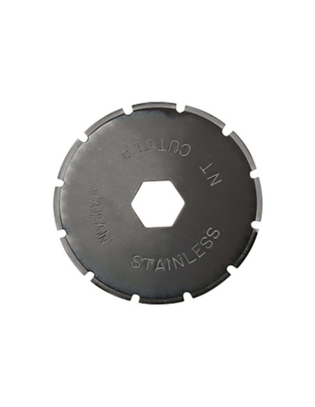 2 hojas de repuesto perforadas para cortador retráctil NT Cutter de 28 mm