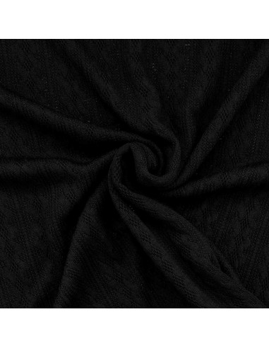 Tejido de punto jacquard - Negro