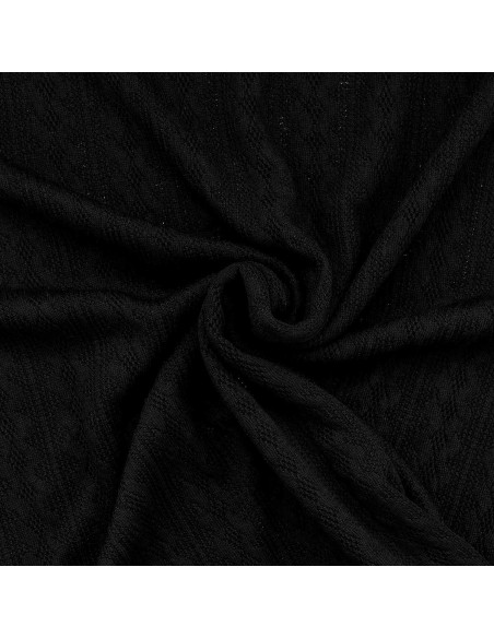 Tejido de punto jacquard - Negro