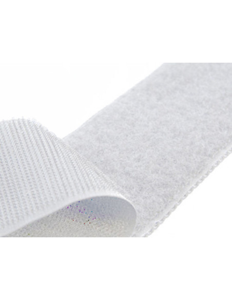 VELCRO® Marca para coser blanco de 100 mm de ancho por metro