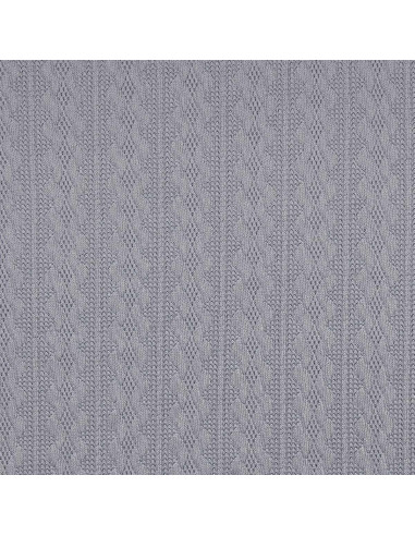 Tejido de punto jacquard - Gris azul