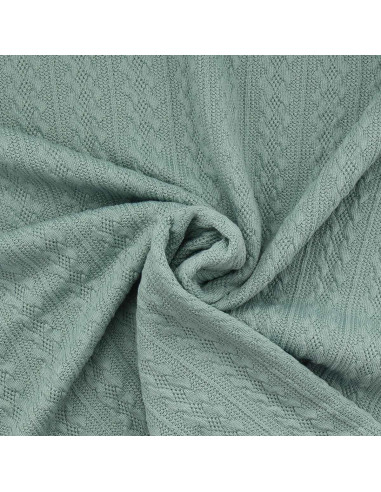 Tejido de punto jacquard - Verde grisáceo