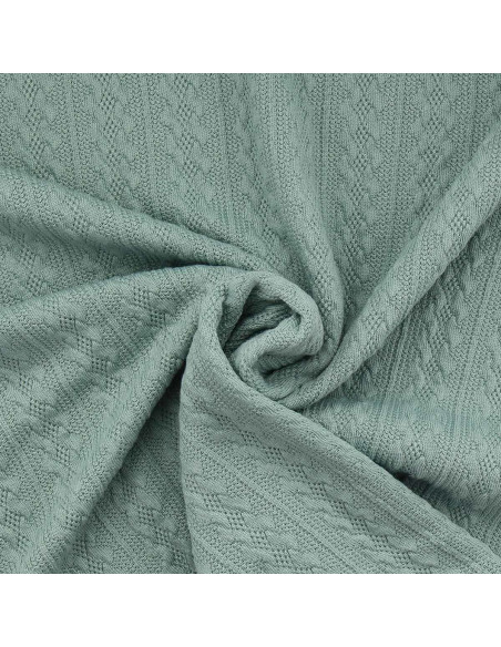 Tejido de punto jacquard - Verde grisáceo