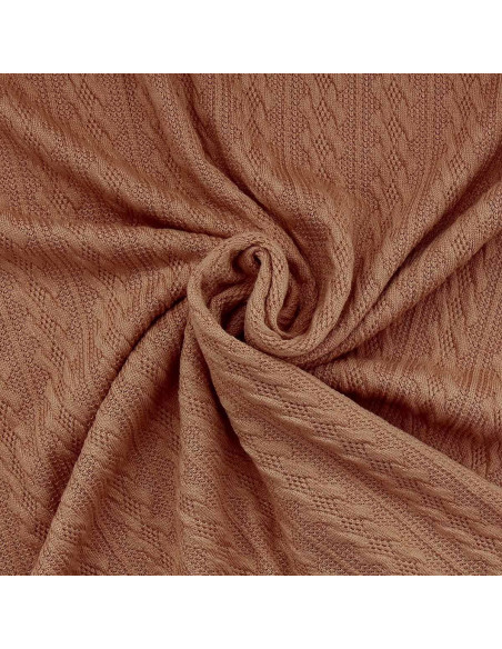 Tejido de punto jacquard - Beige oscuro