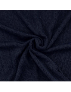 Tejido de punto jacquard - Azul marino
