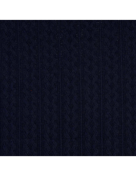 Tejido de punto jacquard - Azul marino