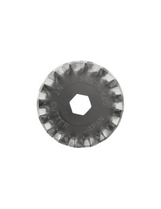 2 hojas de repuesto festoneadas para cortador retráctil NT Cutter de 28 mm 2