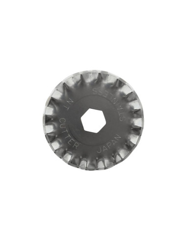 2 hojas de repuesto festoneadas para cortador retráctil NT Cutter de 28 mm