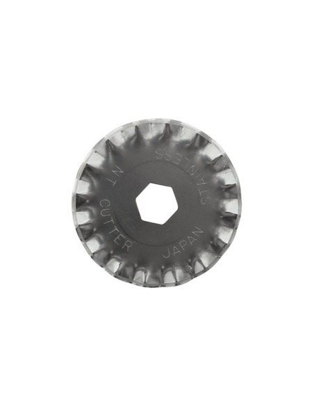 2 hojas de repuesto festoneadas para cortador retráctil NT Cutter de 28 mm