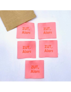 Lote de 5 etiquetas tejidas para coser Zut Alors 2