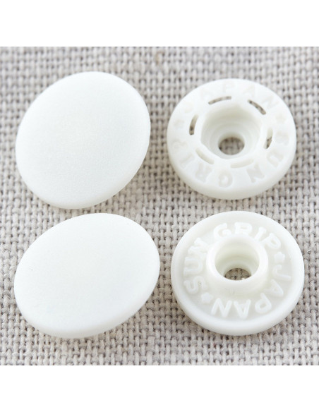 Botones de presión mágicos sin pinza 13 mm - Blanco
