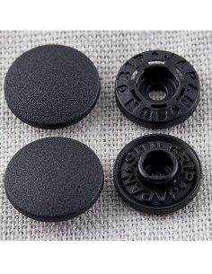 Botones de presión mágicos sin pinza de 13 mm - Negro 2