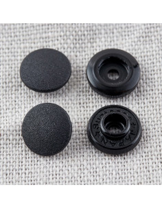 Botones de presión mágicos sin pinza de 9 mm - Negro 2