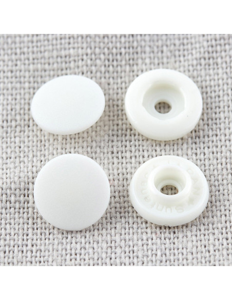 Botones de presión mágicos sin pinza de 9 mm - Blanco