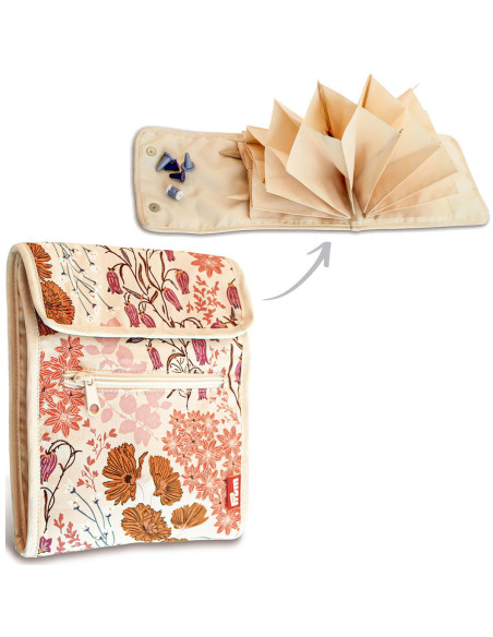 Estuche para agujas de tejer circulares Bluebells