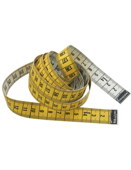 Cinta métrica de costura amarilla de 150 cm