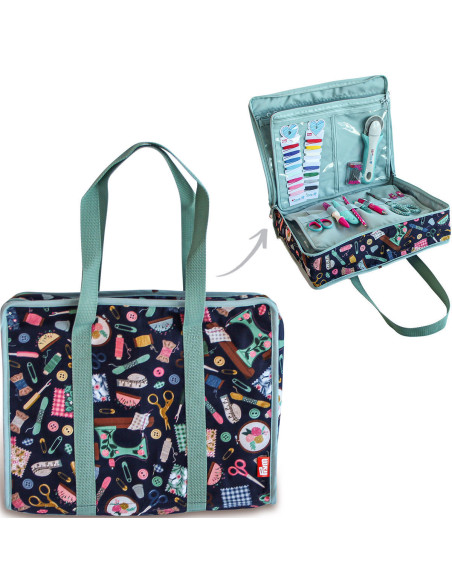 Bolso multi-bolsillos todo en uno L Needle & Thread