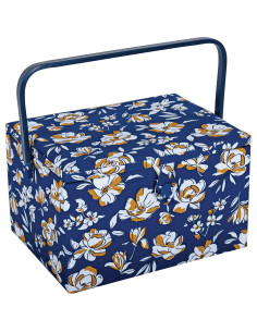 Caja de costura - Flores de otoño L