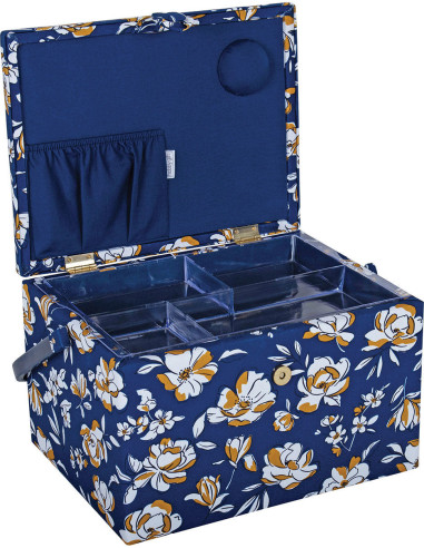 Caja de costura - Flores de otoño L
