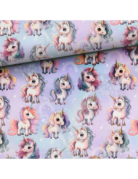 Tejido de algodón premium - Unicornio mágico