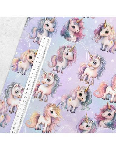 Tejido de algodón premium - Unicornio mágico